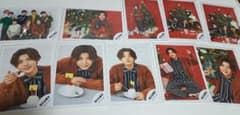 長尾謙杜 なにわ男子 公式写真 クリスマス グリーティングフォト 10枚セットのサムネイル