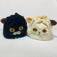 カルディ ハロウィン ねこちゃん巾着 2025 全2種セット 黒猫のサムネイル