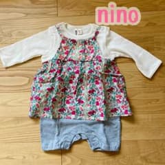 【値下げ】nino 花柄ロンパース 70 未使用のサムネイル