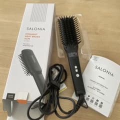 SALONIA ストレートヘアブラシスリム ブラックのサムネイル