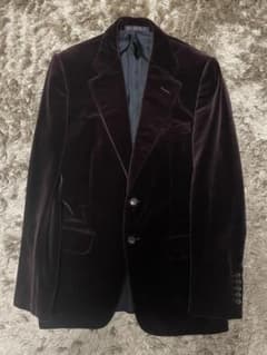 希少 2006年秋冬 グッチ ジョンレイ期 ベルベット ジャケット 46 希少 2006年秋冬 グッチ ジョンレイ期 ベルベット ジャケット 46