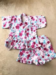 甚平　104 女の子　花柄　マザウェイズのサムネイル