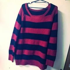 Anapの赤黒ボーダーニットのサムネイル