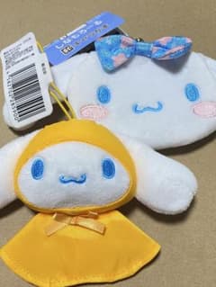 シナモロール　カラフルレインコートてるてるマスコット キャラがま がま口財布