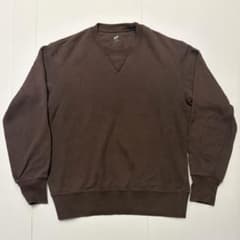 UNIQLO クルーネックスウェット ブラウン、ネイビー Mサイズのサムネイル