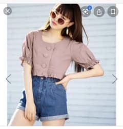 新品 GRL ショート丈 パフスリーブ ブラウスのサムネイル