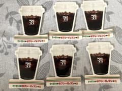 セブンイレブン アイスコーヒー ステッカー 6枚セットのサムネイル