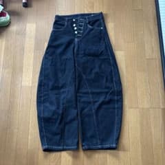 ワイドシルエット デニムパンツ インディゴのサムネイル