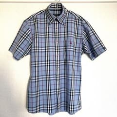 BURBERRY BLACK LABEL チェック柄 半袖シャツ サイズ1のサムネイル