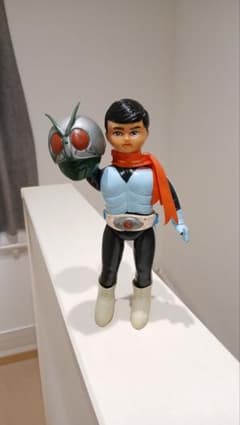 当時物　旧バンダイ　仮面ライダー　1本線　BANDAI　面取　マスク　おたふく 当時物 旧バンダイ 仮面ライダー 1本線 BANDAI 面取 マスク おたふく