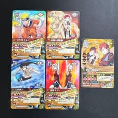 5장 세트 NARUTO 데이터 카드 다스 프로모션 우즈마키 나루토