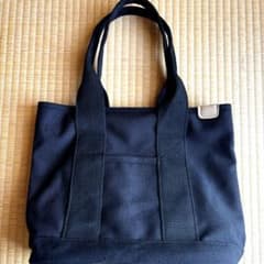 新品未使用 黒キャンパストートバッグ 2wayベルト付きのサムネイル
