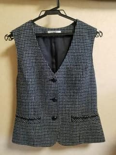 制服　事務服　ツイードのベストのサムネイル