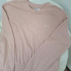 H&M DIVIDED 長袖 スウェット ピンク Sサイズ　未使用のサムネイル