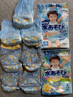 moony 水あそびパンツ Lサイズ 9-14kg ピカチュウ 7枚のサムネイル
