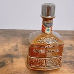 #未開栓#古酒　キリンシーグラム　ロバートブラウン　ポートピアメモリアル　茶陶器のサムネイル