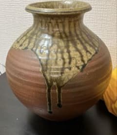 越前焼き花瓶 　古川重山　 専用箱付き 越前焼 花瓶 古川陶苑 古川重山 造 - メルカリ