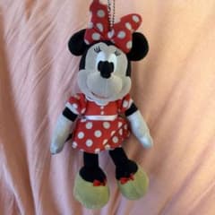 ディズニー ミニー ぬいぐるみキーホルダー