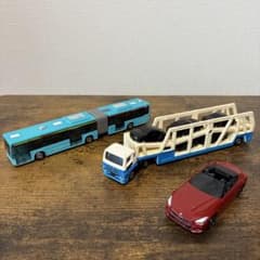 トミカ キャリアカー ロングタイプ　バス　オープンカー　3台セットのサムネイル