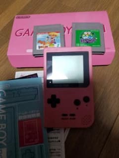 ポム様本体とソフト２本セット  ゲームボーイポケット ピンクのサムネイル