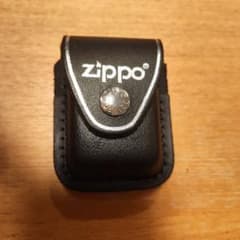 Zippo ライターケース ブラック レザー クリップ付きのサムネイル