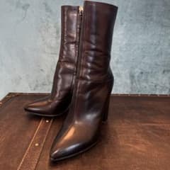 VALENTINO レザーブーツ ブラック 37のサムネイル