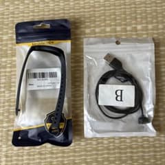 【新品＋α】Xiaomi Mi Band 5、6用　交換ベルト及び充電ケーブルのサムネイル