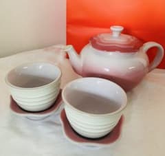 Le Creuset ティーポット 湯呑み セット ピンクのサムネイル