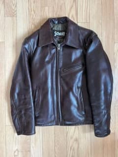 【希少】SCHOTT シングル　レザージャケット ショット 34 691SVSのサムネイル