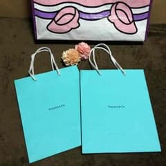 ♡Tiffany ショップバック ２枚♡ ティファニーブルーのサムネイル