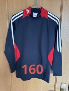 adidas 長袖シャツ 160ネイビー　テニス　インナー　サッカー　キッズのサムネイル
