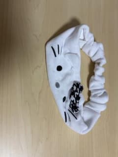 ハローキティ ヘアバンド ホワイト 千鳥格子リボンのサムネイル