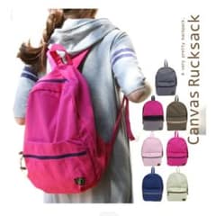 ★50%OFF★ SALE  キャンパスリュック ピンク バックパックのサムネイル
