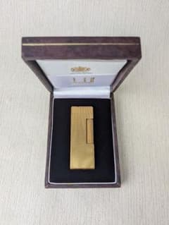dunhill ライター 本体 ゴールドカラー 箱付きのサムネイル