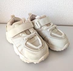 MY LITTLE WONDERホワイトスニーカー ベルクロストラップ 17cmのサムネイル