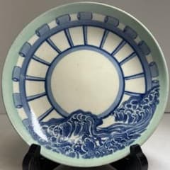 古鍋島焼　青磁染付櫛目高台　直径20.5㎝　東Y8-0604② 古鍋島焼 青磁染付櫛目高台 直径20.5㎝ 東Y8-0604② - メルカリ