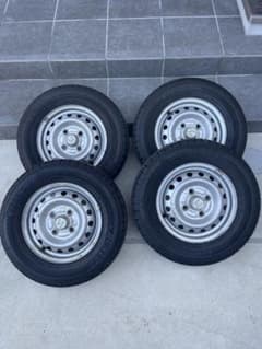 最終値引き　DUNLOP 145R12 6PR ホイールセットのサムネイル
