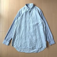 マーティ&サンズ 袖切替 レギュラーカラーシャツ 長袖 サックスブルー 3 マーティ&サンズ 袖切替 レギュラーカラーシャツ 長袖 サックスブルー