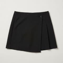 ⁠【GU】ラップミニスカート ブラック Lサイズ / プリーツ⁠のサムネイル