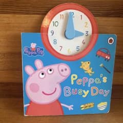 Peppa Pig Peppa's Busy Day 絵本 時計付きのサムネイル