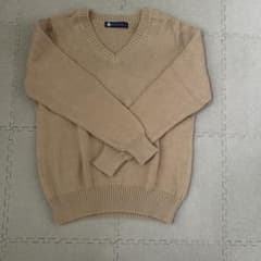 STARVAGE Vネックニット ベージュ Mサイズのサムネイル