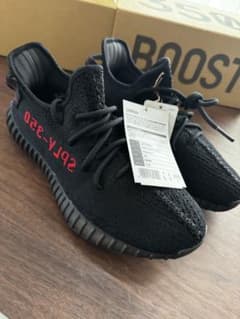 adidas YEEZY BOOST 350 V2 ブラック/レッド 8 USのサムネイル
