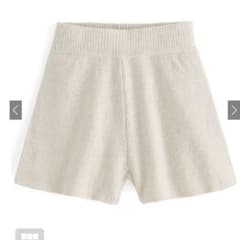 ニットショートパンツan1295 アイボリー Mのサムネイル