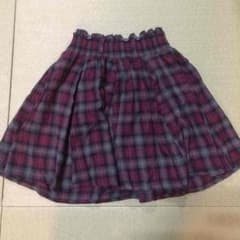 古着風♡ 膝丈 赤チェックスカートのサムネイル