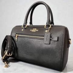 極美品✨コーチ 2way レザー ブラック ローアンサッチェル ショルダー