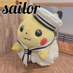 初期ピカチュウ ハンドメイド セーラー⚓️ ホワイト ②のサムネイル