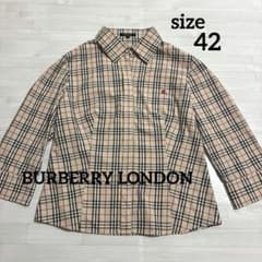 BURBERRY LONDON バーバリー大きいサイズチェック柄シャツ ブラウス