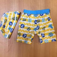 新品☆ 男の子 水着と帽子セット サイズ90のサムネイル