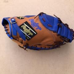 Rawlings ソフトボール　キャッチーミット　右投　左手用　バンド、ボール付のサムネイル