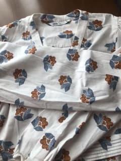 <Paco様用>【新品】ZARA ポプリン地ミディ丈ワンピース M(9〜11号)のサムネイル